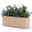 Euro 3 Plast Pflanzkasten 'Kebe', sand, ca. 99,5 x 39,5 x H 39,5 cm