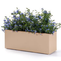 Euro 3 Plast Pflanzkasten 'Kebe', sand, ca. 99,5 x 39,5 x H 39,5 cm