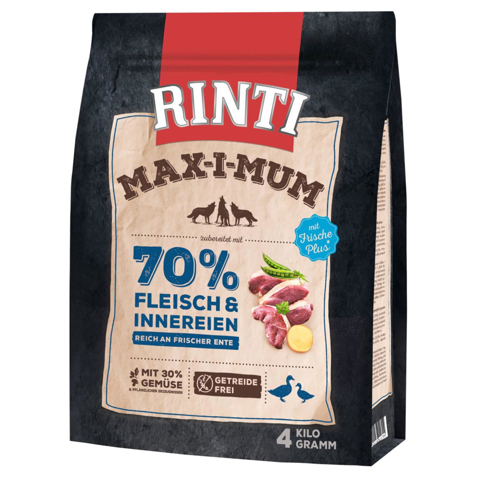 Finnern Rinti, Max-i-Mum, Hundetrockenfutter, Ente