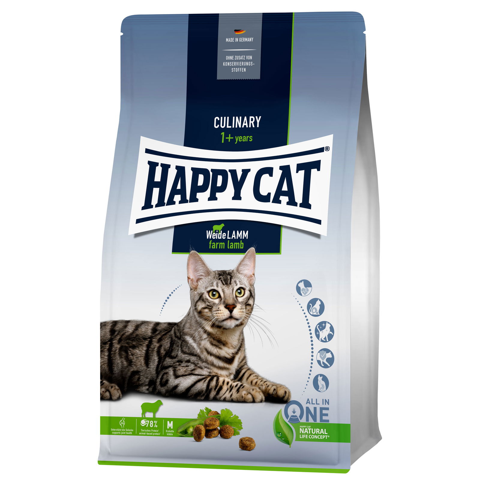 Trockenfutter, Happy Cat Culinary Adult, Weide-Lamm