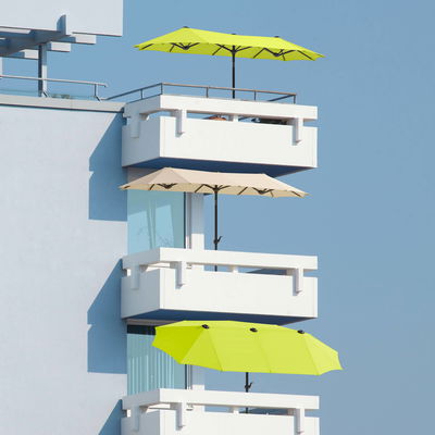 Sonnenschirm Salerno, mit Schutzhülle, ca. 300 x 150 cm Sonnenschirm Salerno, mit Schutzhülle, ca. 300 x 150 cm