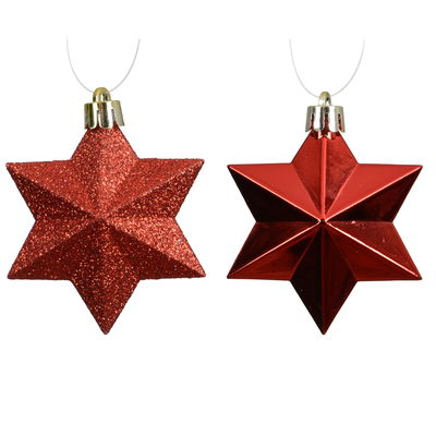 Sterne, 12er-Set, weihnachtsrot, ca. B 9 x H 12 cm Sterne, 12er-Set, weihnachtsrot, ca. B 9 x H 12 cm