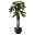 Kunstpflanze Fächerpalme mit 3 Stämmen und 45 Blättern, ca. 300 cm