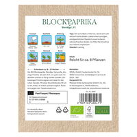 Kölle Bio Gemüsesamen, Blockpaprika 'Bendigo'