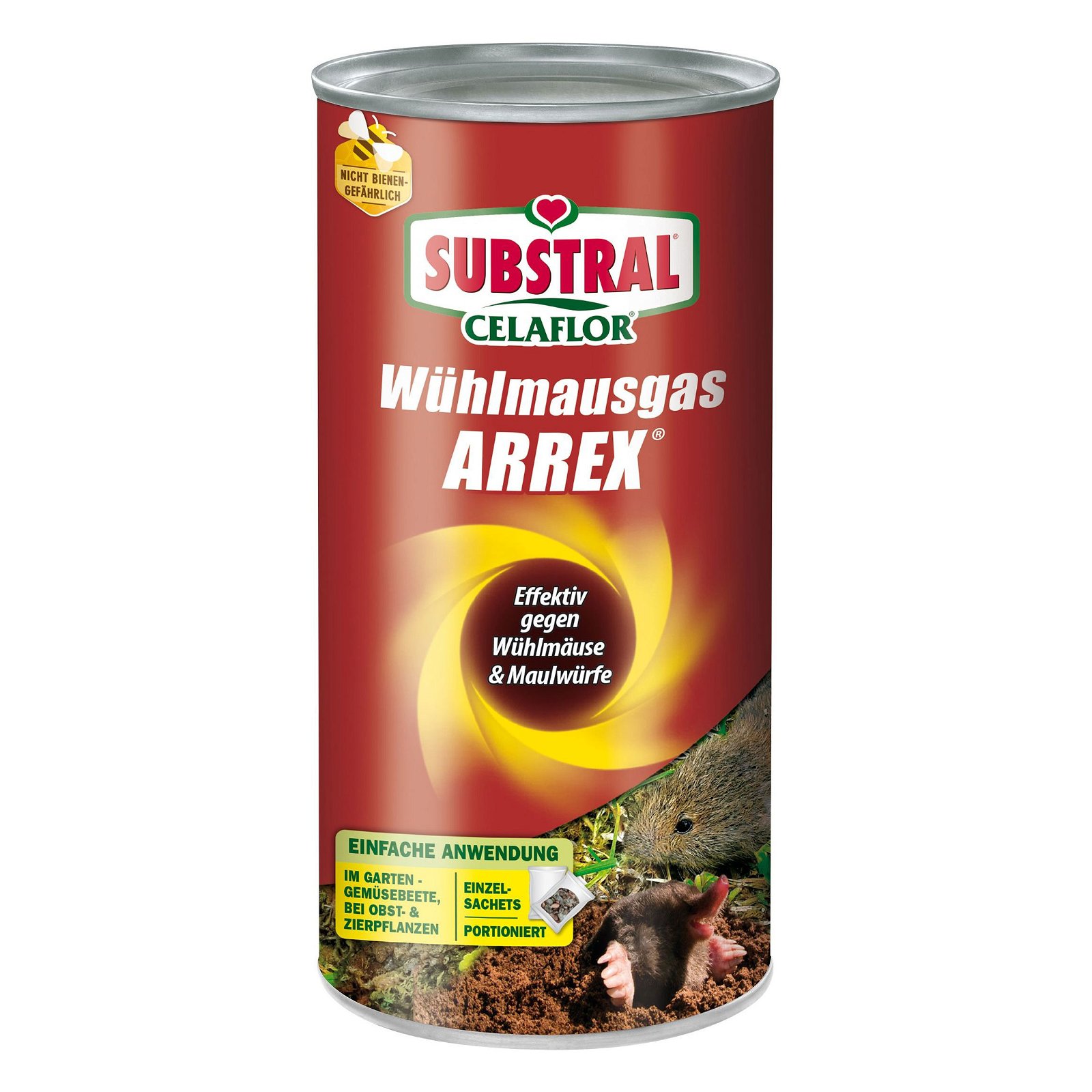 Wühlmausgas Arrex gegen Wühlmäuse & Maulwürfe, 250 g