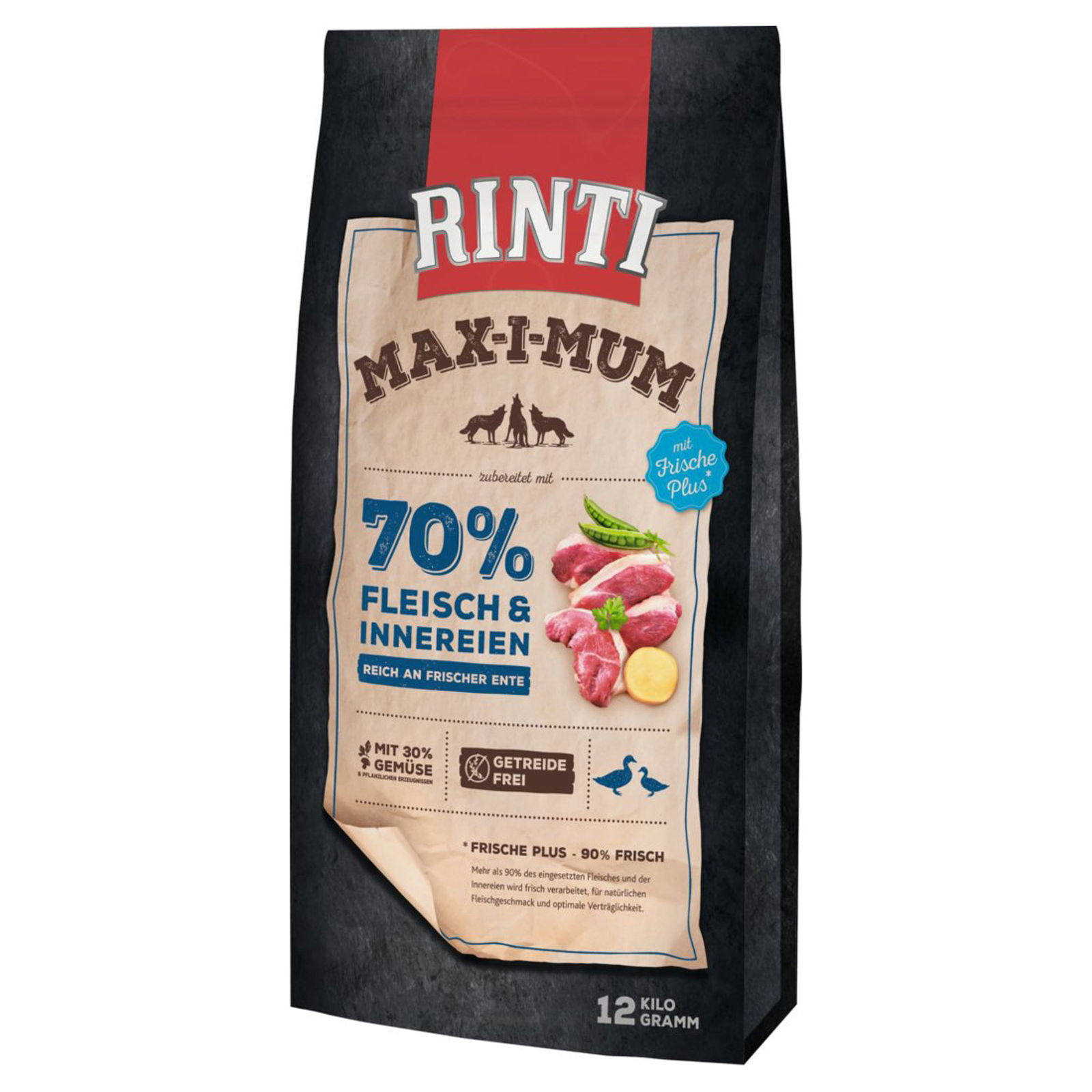 Finnern Rinti, Max-i-Mum, Hundetrockenfutter, Ente
