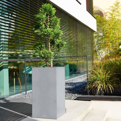 Lechuza 'Canto Stone 40 high', steingrau, ca. 40 x 40 x H 76 cm