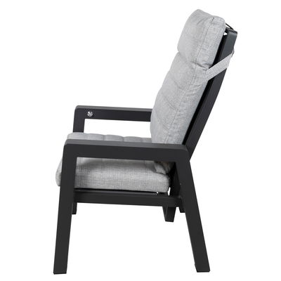 Kölle Hochlehnersessel 'Windsor' inkl. Auflagen, grau