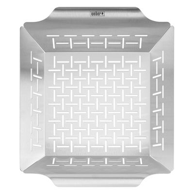 Weber® Style™ Gemüsekorb groß, Edelstahl, 37 x 30 x 6,5 cm Weber® Style™ Gemüsekorb groß, Edelstahl, 37 x 30 x 6,5 cm