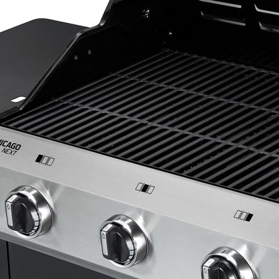 Enders Gasgrill Chicago Next 3, Edelstahl, inkl. Wetterschutzhülle