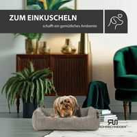 Rohrschneider Tierbett 'Milly', taupe, ca. 42 x 55 cm