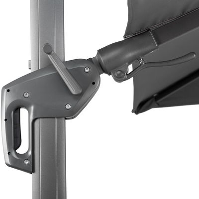 Pendelschirm 'Rhodos', anthrazit, ca. 300 x 300 cm Pendelschirm 'Rhodos', anthrazit, ca. 300 x 300 cm