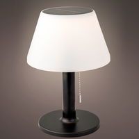 Solar-Tischlampe, schwarz/weiß, Ø 20 x H 28 cm