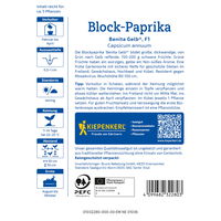 Kiepenkerl Saatgut Block-Paprika 'Benita Gelb®', gelb