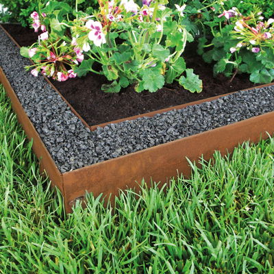 Rasenkante 'Corten', edelrost, H13 x L118 cm Rasenkante 'Corten', edelrost, H13 x L118 cm