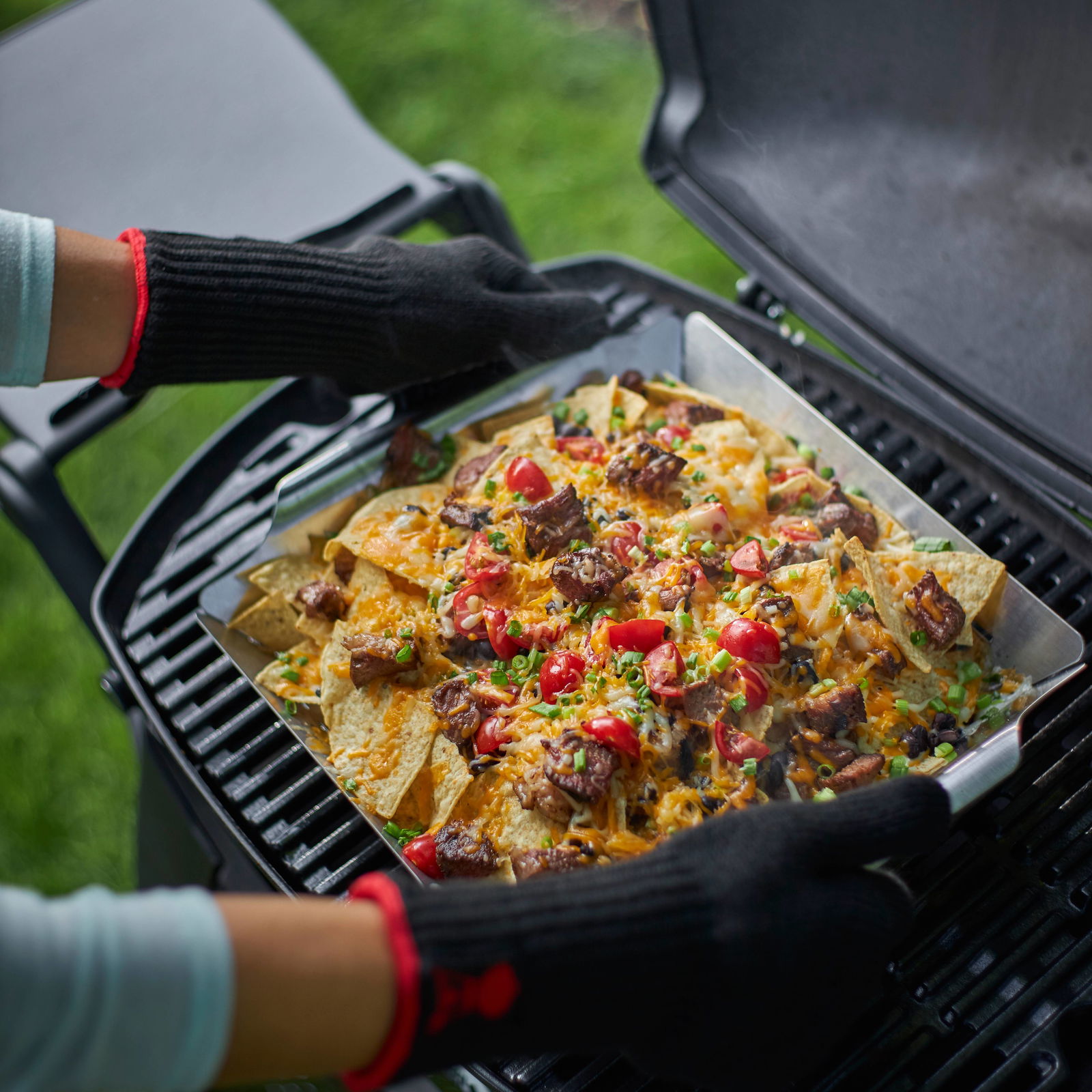Weber® Style™ Gemüsekorb groß, Edelstahl, 37 x 30 x 6,5 cm