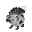 Kölle Gartenfigur Igel Harry, weiss-braun, 17 x 23 x 13 cm