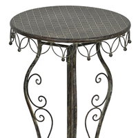 Beistelltisch, grau-braun, ca. Ø 40 x H 76 cm Beistelltisch, grau-braun, ca. Ø 40 x H 76 cm