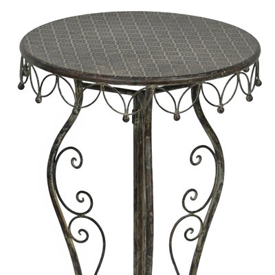 Beistelltisch, grau-braun, ca. Ø 40 x H 76 cm Beistelltisch, grau-braun, ca. Ø 40 x H 76 cm