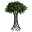 Kunstpflanze Ficusbaum grün, ca. 23.562 Kunststoffblätter, ca. 320 cm