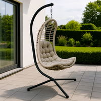 Sungörl Hängesessel 'Bardolino' inkl. Auflagen, anthrazit/braun