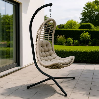 Sungörl Hängesessel 'Bardolino' inkl. Auflagen, anthrazit/braun