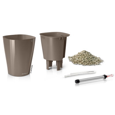 Lechuza 'Deltini', taupe, ca. 15 x 15 x H 19 cm Lechuza 'Deltini', taupe, ca. 15 x 15 x H 19 cm