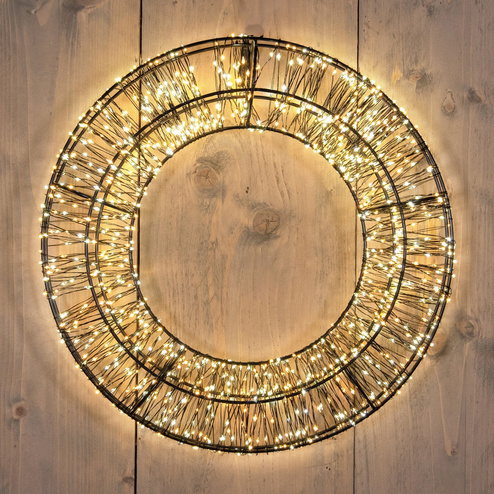 LED-Kranz, 1.200 LEDs, ca. Ø 36 cm LED-Kranz, 1.200 LEDs, ca. Ø 36 cm
