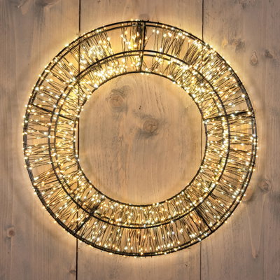 LED-Kranz, 1.200 LEDs, ca. Ø 36 cm LED-Kranz, 1.200 LEDs, ca. Ø 36 cm