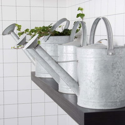 Altzink Gießkanne, galvanisch verzinkter Karbonstahl, 3,5 l