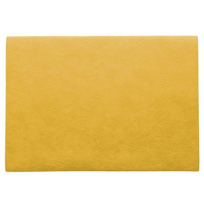 Tischset, senf, Vegan Leder, 46 x 33 cm