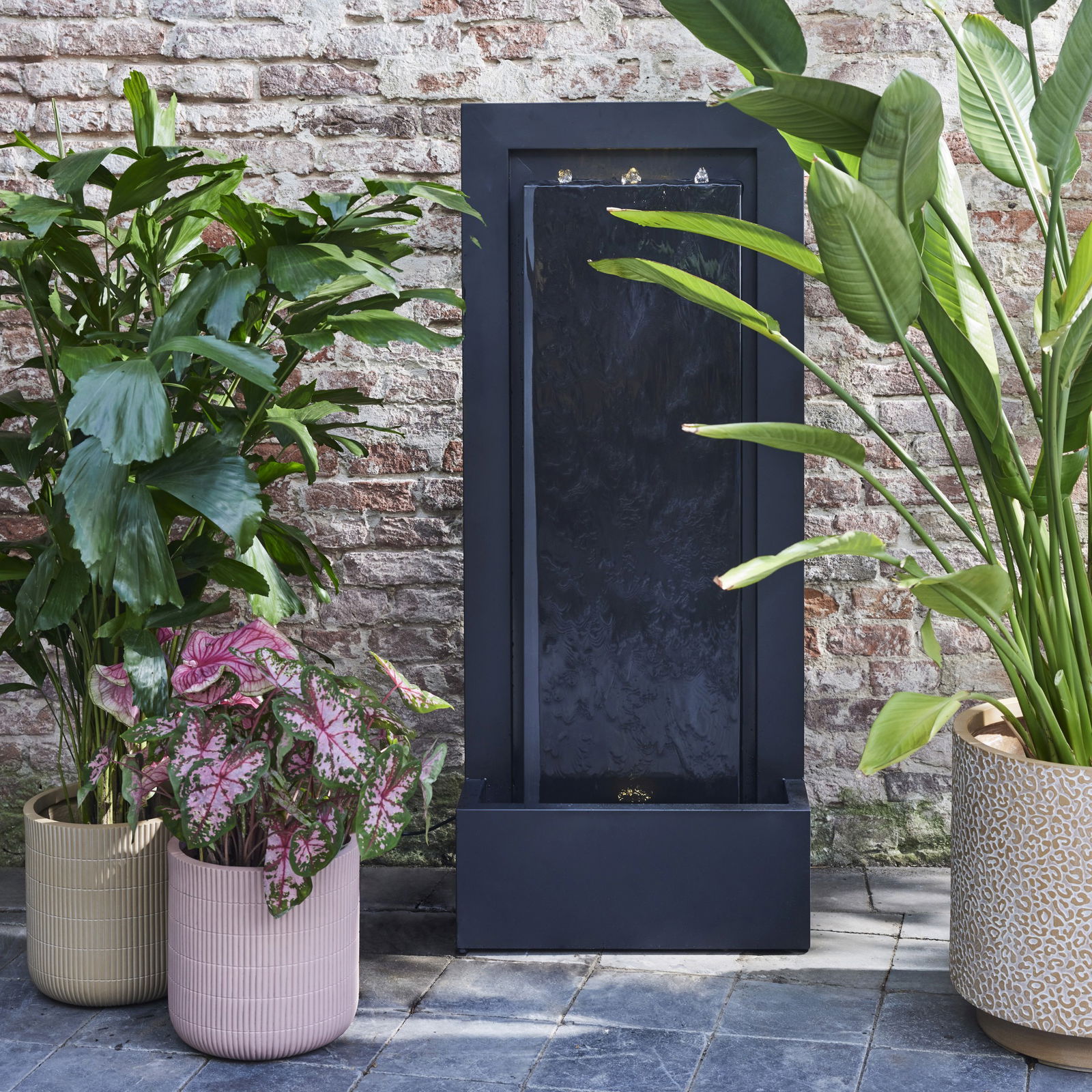 Springbrunnen, anthrazit, Höhe ca. 112 cm