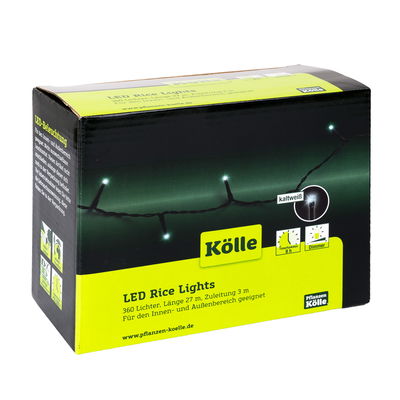 Kölle LED Lichterkette Rice Lights, kaltweiß, 360 LEDs, Länge ca. 27 m Kölle LED Lichterkette Rice Lights, kaltweiß, 360 LEDs, Länge ca. 27 m