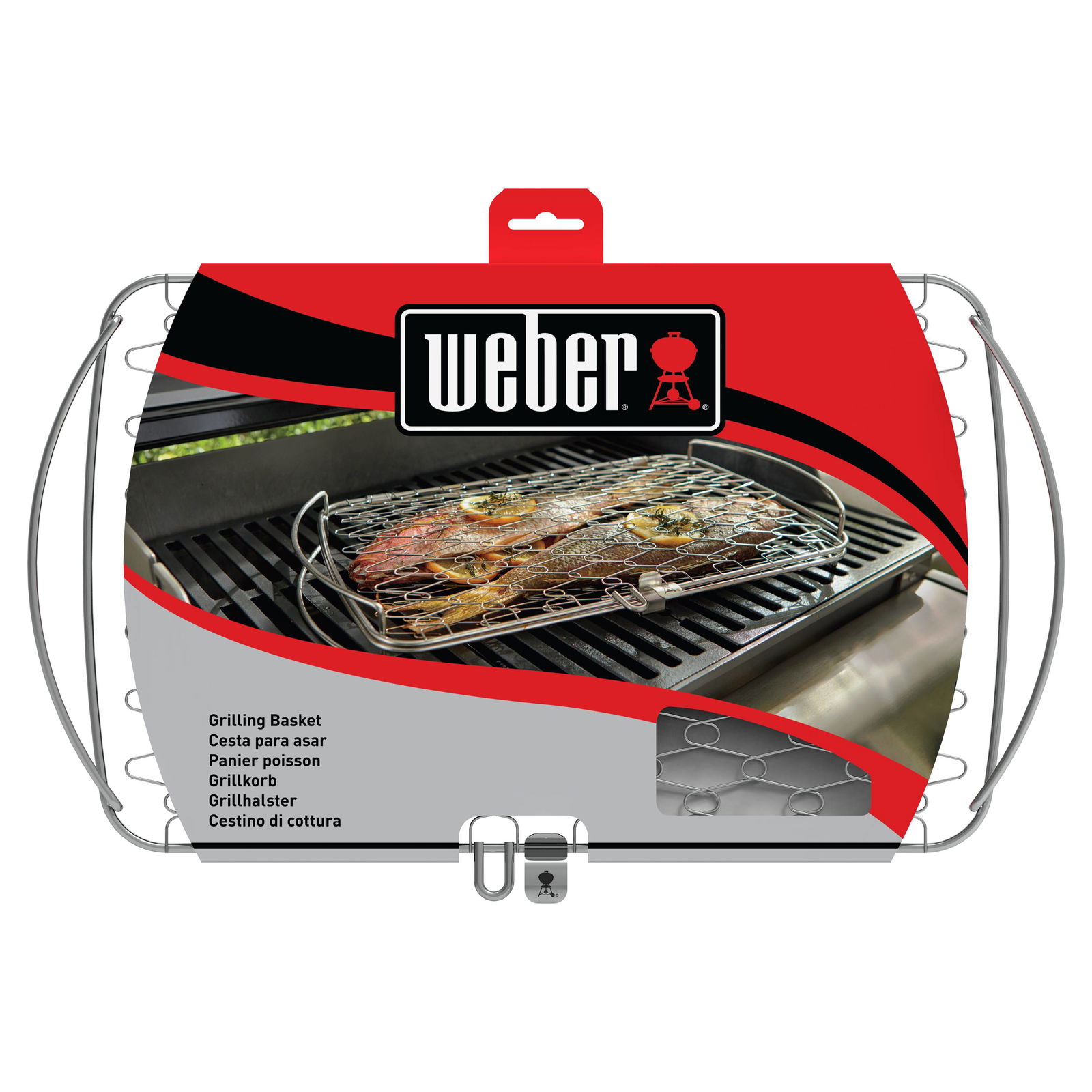 Weber® Fisch- und Gemüsehalter groß, Edelstahl, rechteckig