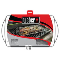 Weber® Fisch- und Gemüsehalter groß, Edelstahl, rechteckig