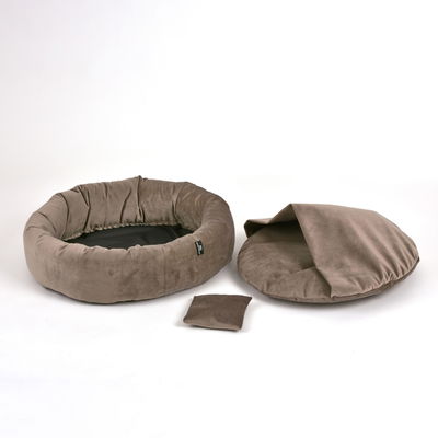 Kuschelinsel 'Lajos L', taupe, Ø 90 cm Kuschelinsel 'Lajos L', taupe, Ø 90 cm