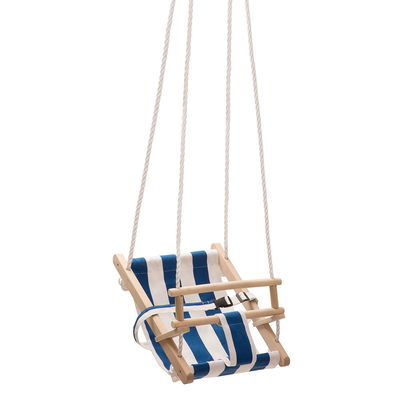 Conacord Schaukelsitz 'Bambini' für Kinder, blau-weiß gestreift
