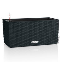 Lechuza Pflanzkasten 'Balconera Cottage 40', schwarz, ca. 40 x 19 x H19 cm