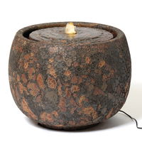 Kirschke Steingutbrunnen 'Maui Rustic', rost, Ø 53 x H 38 cm Kirschke Steingutbrunnen 'Maui Rustic', rost, Ø 53 x H 38 cm