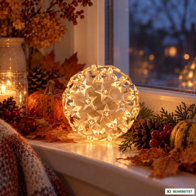 LED Kugel 'Sterne', warmweiß, ca. Ø 15 cm LED Kugel 'Sterne', warmweiß, ca. Ø 15 cm