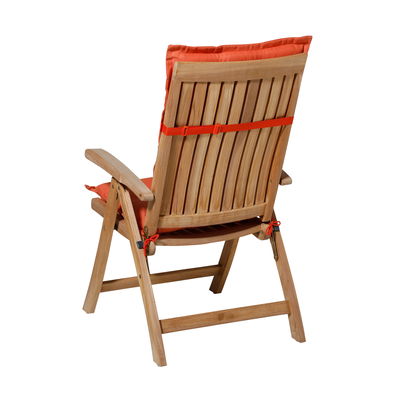 Hochlehnerauflage 'Panama', orange, ca. 123 x 50 cm