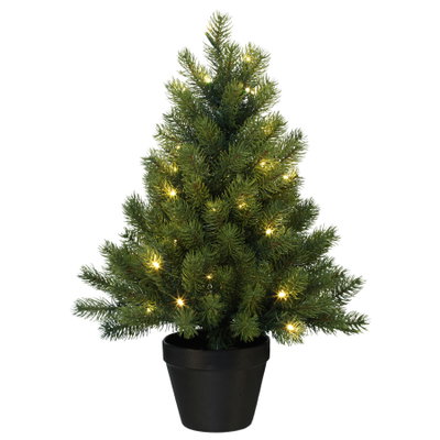 Künstlicher Weihnachtsbaum im Topf mit LED-Beleuchtung, Höhe ca. 60 cm Künstlicher Weihnachtsbaum im Topf mit LED-Beleuchtung, Höhe ca. 60 cm