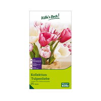 Tulpen 'Blumengrüße - Tulpenliebe', weiß, rosa, Größe 12+, 25 Blumenzwiebeln