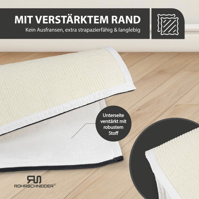 Rohrschneider Sisalmatte für XXL-Kratzstämme, beige Rohrschneider Sisalmatte für XXL-Kratzstämme, beige
