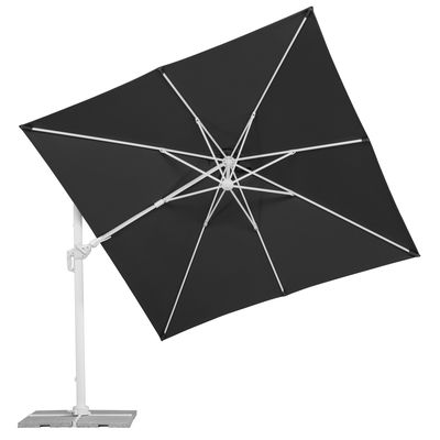 Pendelschirm 'Rhodos Twist Bianco', ca. 300 x 300 cm