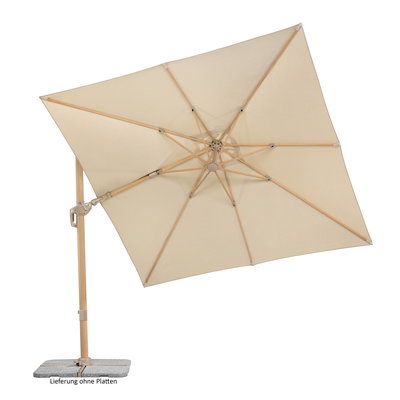 Schneider Pendelschirm 'Rhodos', natur, ca. 300 x 300 cm Schneider Pendelschirm 'Rhodos', natur, ca. 300 x 300 cm