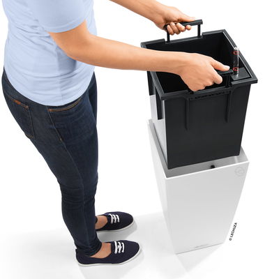 Lechuza 'Cubico 50', schwarz, ca. 50 x 50 x H 95 cm