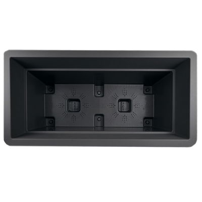 Eda Pflanztrog 'Carel', anthrazit, ca. 80 x 39 x H 39 cm