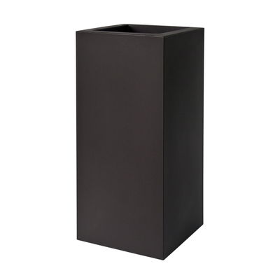 Euro 3 Plast Pflanzkasten 'Kube High', perlschwarz, ca. 40 x 40 x H 70 cm