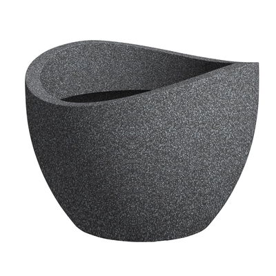 Scheurich Pflanzgefäß 'Wave Globe', schwarz granit, ca. Ø 30 x H 22 cm